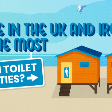 영국과 아일랜드에서 화장실 시설을 갖춘 해변이 가장 많은 곳은 어디인가요?